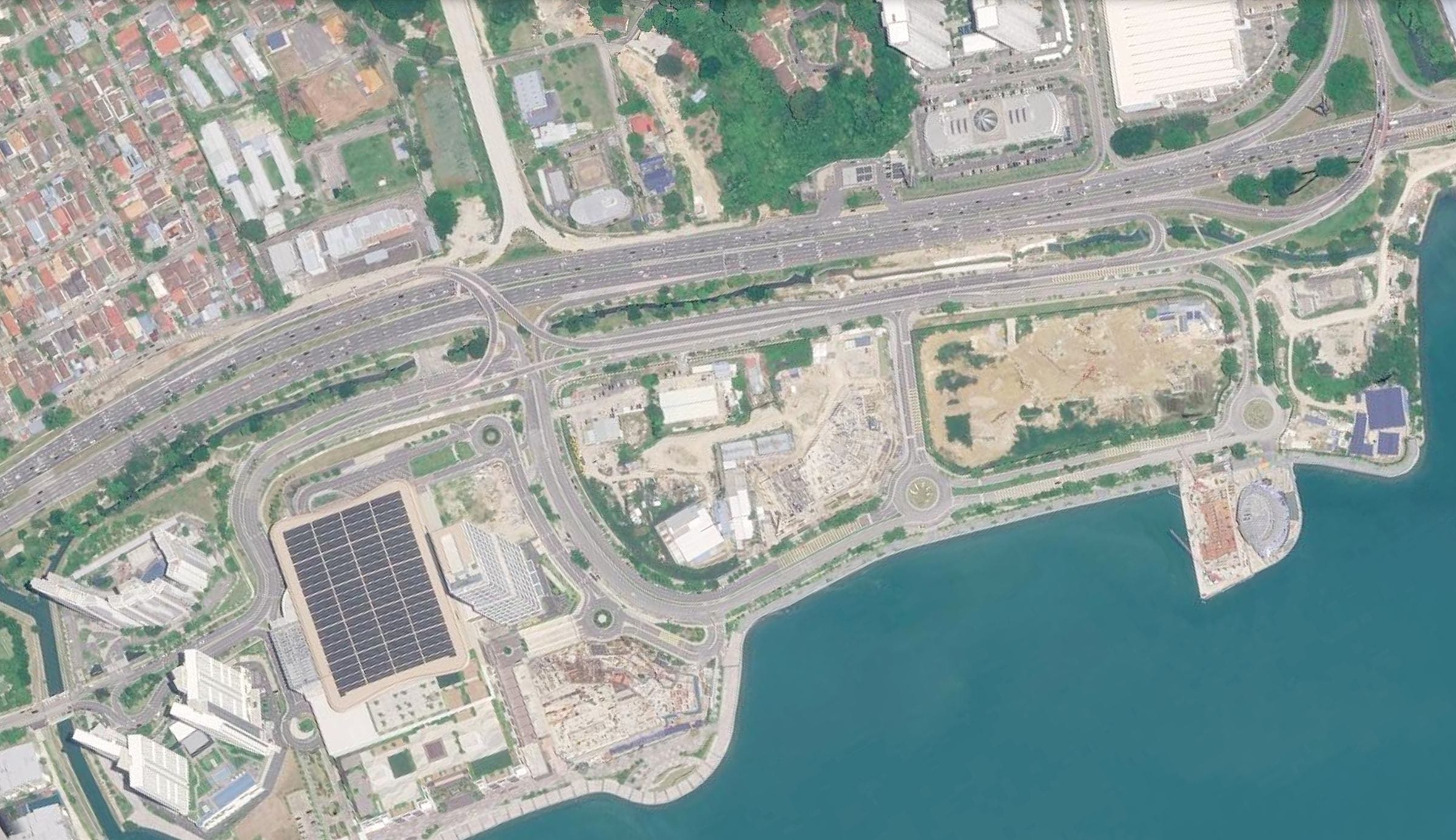 Satellite site plan of The Light City showing Plot A1-7 and its neighbours.